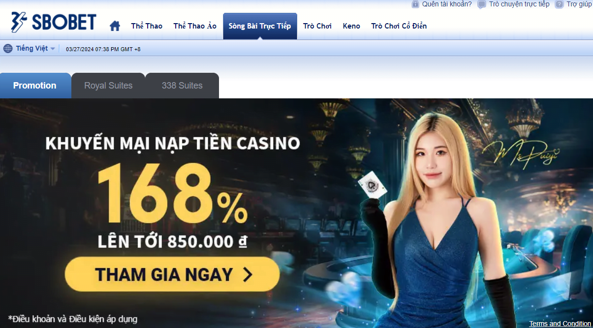Sbobet Sòng bài trực tuyến sbobet