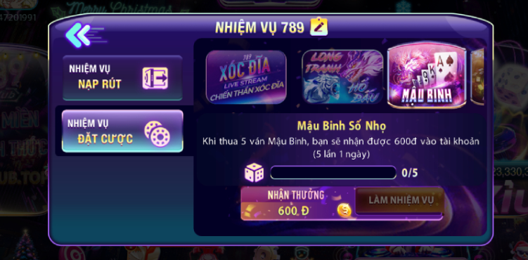 Bảng nhiệm vụ và tỷ lệ thưởng đang được triển khai. Bảng nhiệm vụ và tỷ lệ thưởng đang được triển khai.